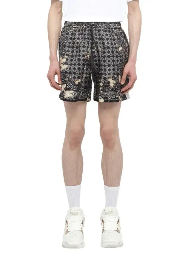 AMIRI Bleach Bandana Silk Shorts