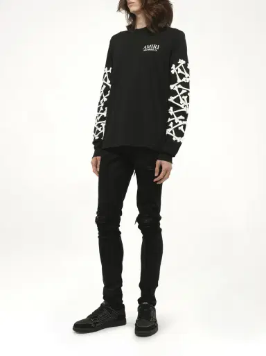 AMIRI Bones Stacked L/s T-shirt | Thumbnail 4 AMIRI Bones Stacked L/s T-shirt | Thumbnail 4