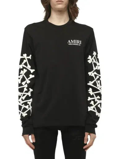 AMIRI Bones Stacked L/s T-shirt | Thumbnail 1 AMIRI Bones Stacked L/s T-shirt | Thumbnail 1