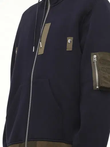 Sacai Sponge Sweat Hoodie | Thumbnail 2 Sacai Sponge Sweat Hoodie | Thumbnail 2