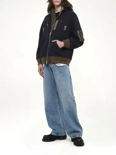 Sacai Sponge Sweat Hoodie | Thumbnail 4 Sacai Sponge Sweat Hoodie | Thumbnail 4