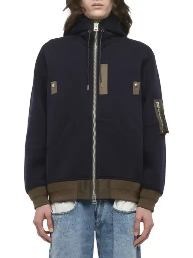 Sacai Sponge Sweat Hoodie | Thumbnail 1 Sacai Sponge Sweat Hoodie | Thumbnail 1