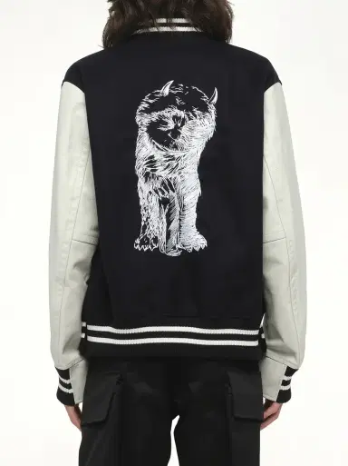 Sacai Where The Wild Things Are Blouson in Navy/off White | Thumbnail 6 Sacai Where The Wild Things Are Blouson in Navy/off White | Thumbnail 6