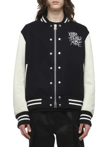 Sacai Where The Wild Things Are Blouson in Navy/off White | Thumbnail 1 Sacai Where The Wild Things Are Blouson in Navy/off White | Thumbnail 1