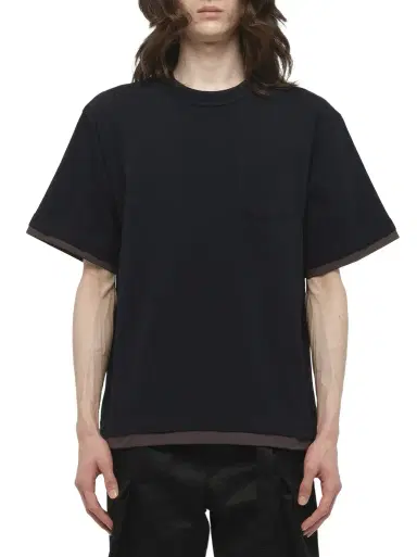 Sacai Cotton Jersey T-shirt | Thumbnail 1 Sacai Cotton Jersey T-shirt | Thumbnail 1