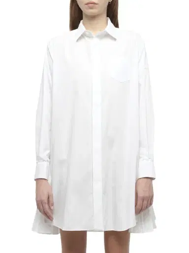 Sacai Side Zip Poplin Dress | Thumbnail 1 Sacai Side Zip Poplin Dress | Thumbnail 1