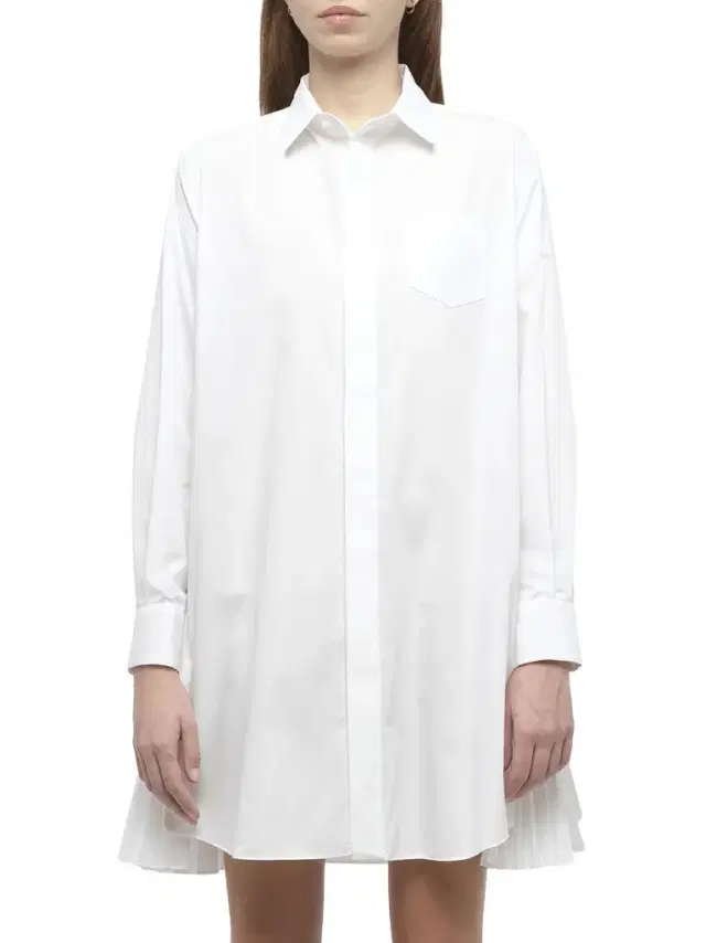 Sacai Side Zip Poplin Dress