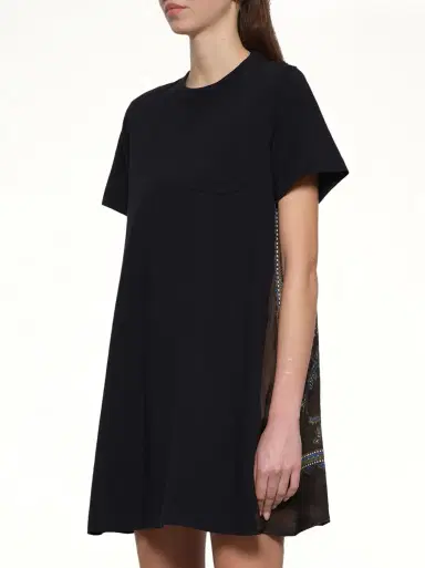 Sacai Paisley Print x Cotton Jersey Dress | Thumbnail 2 Sacai Paisley Print x Cotton Jersey Dress | Thumbnail 2