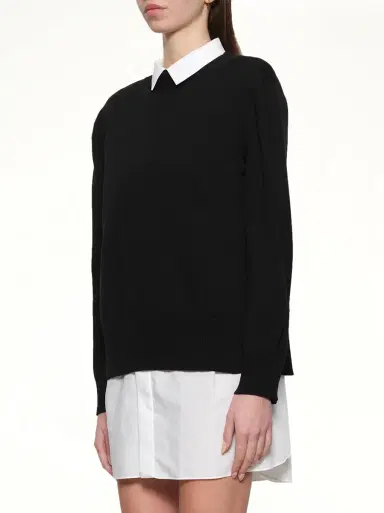 Sacai Poplin x Cotton Knit Dress | Thumbnail 2 Sacai Poplin x Cotton Knit Dress | Thumbnail 2