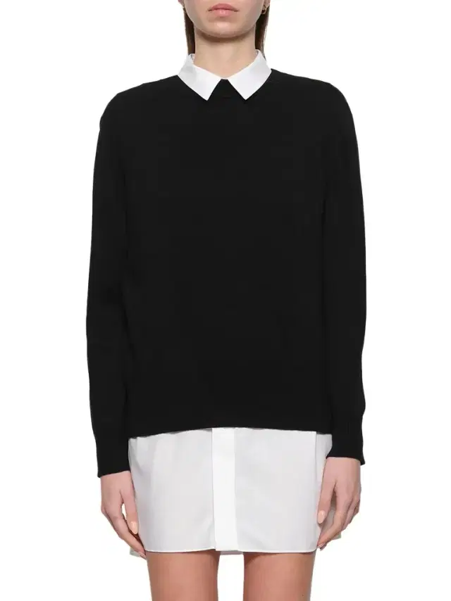 Sacai Poplin x Cotton Knit Dress