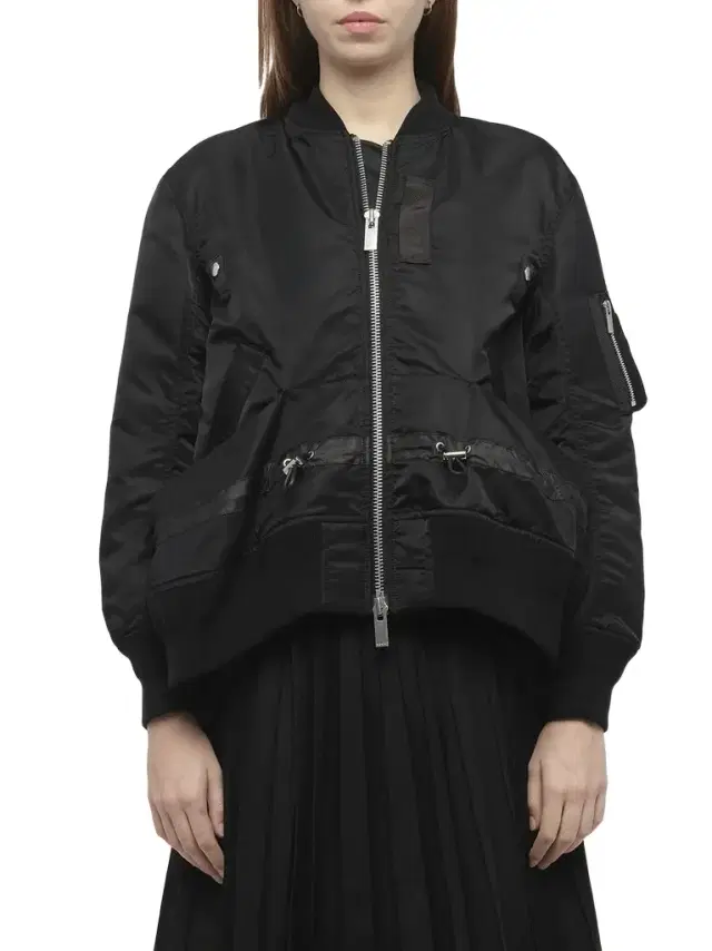 Nylon Twill Blouson With Drawstring Nylon Twill Blouson With Drawstring