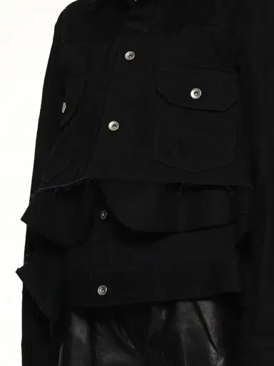 Sacai Denim x Wool Melton Jacket | Thumbnail 2 Sacai Denim x Wool Melton Jacket | Thumbnail 2