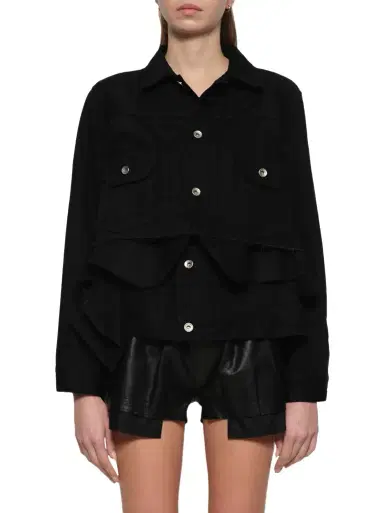 Sacai Denim x Wool Melton Jacket | Thumbnail 1 Sacai Denim x Wool Melton Jacket | Thumbnail 1
