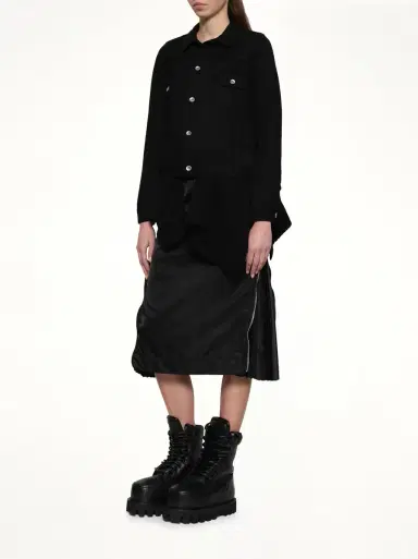Sacai Denim x Wool Knit Jacket | Thumbnail 4 Sacai Denim x Wool Knit Jacket | Thumbnail 4