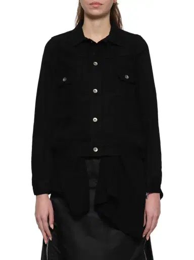 Sacai Denim x Wool Knit Jacket | Thumbnail 1 Sacai Denim x Wool Knit Jacket | Thumbnail 1