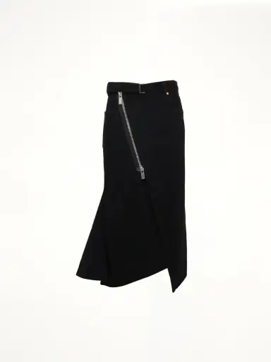 Sacai Side Zip Denim Skirt | Thumbnail 3