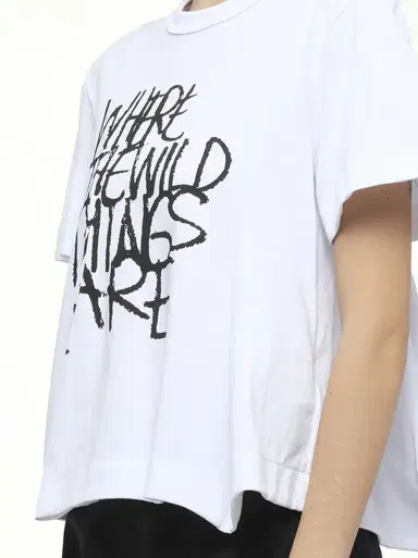 Sacai Where The Wild Things Are Cotton Jersey T-shirt | Thumbnail 2 Sacai Where The Wild Things Are Cotton Jersey T-shirt | Thumbnail 2