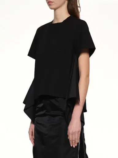 Sacai Poplin x Cotton Jersey T-shirt | Thumbnail 2 Sacai Poplin x Cotton Jersey T-shirt | Thumbnail 2