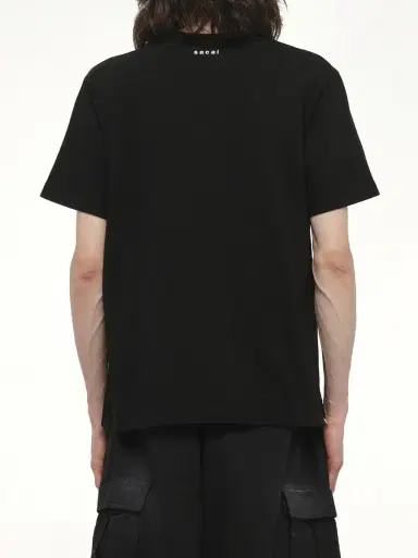 Sacai Side Zip Cotton T-shirt | Thumbnail 6