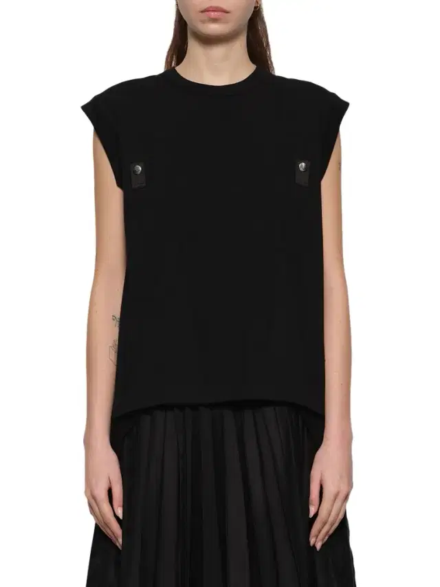 Sacai Cotton Jersey x Nylon Twill T-shirt