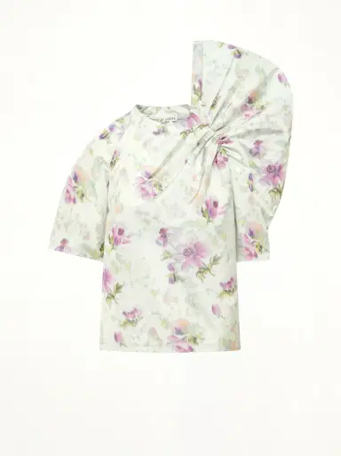 Loewe Draped Top in Light Blue/multicolour Blue/multicolor | Thumbnail 3 Loewe Draped Top in Light Blue/multicolour Blue/multicolor | Thumbnail 3