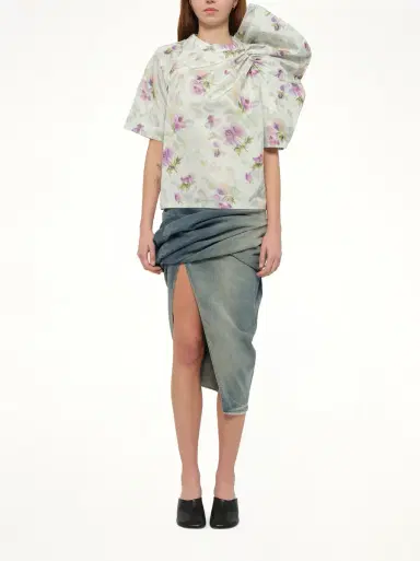 Loewe Draped Top in Light Blue/multicolour Blue/multicolor | Thumbnail 7 Loewe Draped Top in Light Blue/multicolour Blue/multicolor | Thumbnail 7