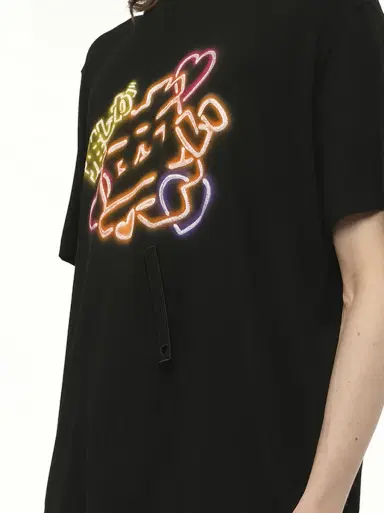 DOUBLET Big Japanese Neon Paint Fan Service T-shirt | Thumbnail 2