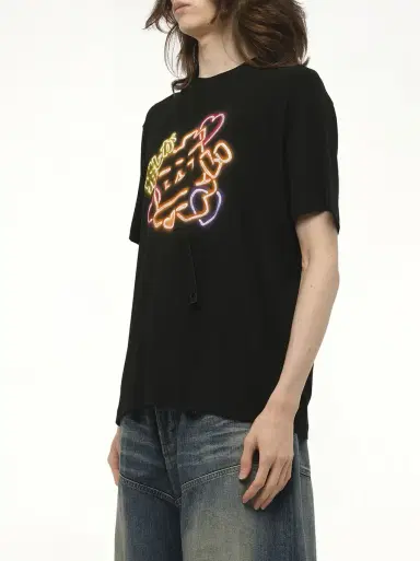 DOUBLET Big Japanese Neon Paint Fan Service T-shirt | Thumbnail 5
