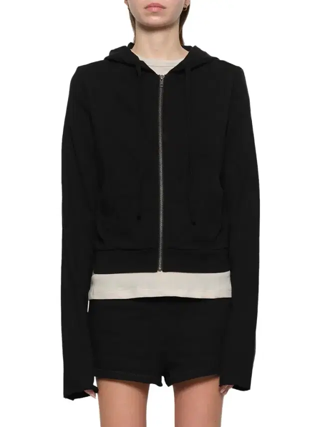 Entire Studios Lightweight Cropped Zip-up Hoodie