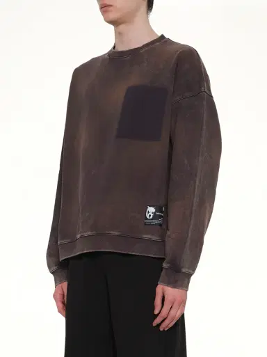 We11Done Teddy ID Sweatshirt in Charcoal Grey | Thumbnail 2 We11Done Teddy ID Sweatshirt in Charcoal Grey | Thumbnail 2