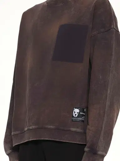 We11Done Teddy ID Sweatshirt in Charcoal Grey | Thumbnail 6 We11Done Teddy ID Sweatshirt in Charcoal Grey | Thumbnail 6