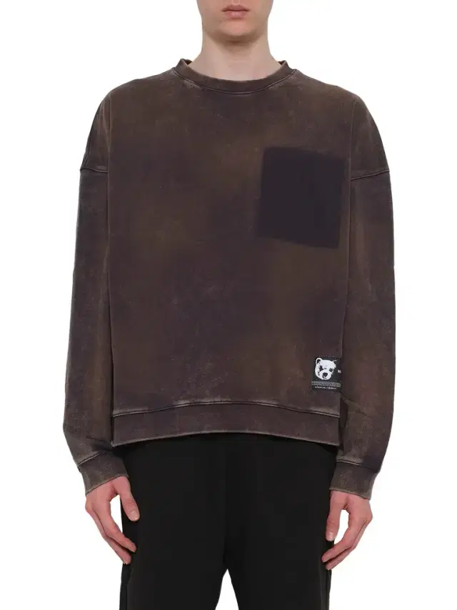We11Done Teddy ID Sweatshirt in Charcoal Grey