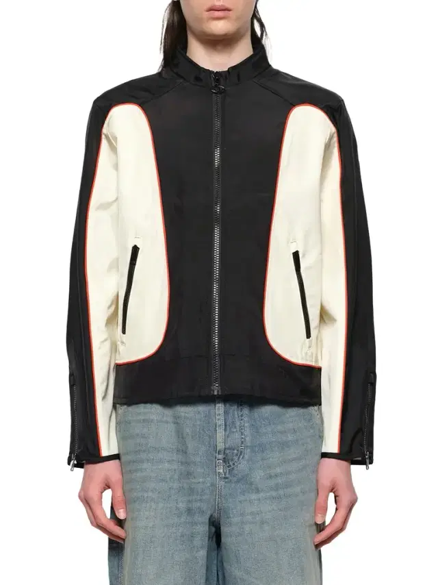 Diesel J-blink-wrd Jacket in Black/white Black