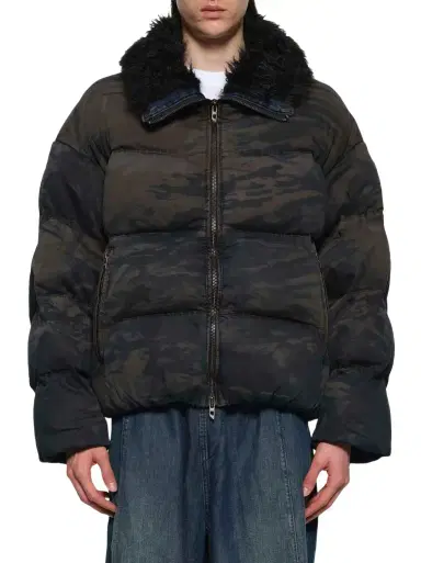 Diesel W-johns Shearling Down Jacket | Thumbnail 1