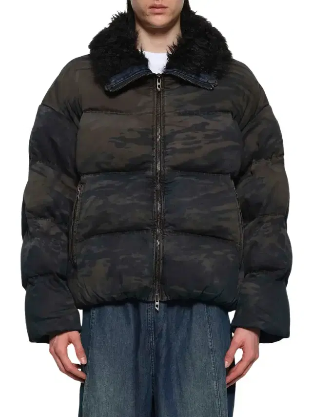 Diesel W-johns Shearling Down Jacket