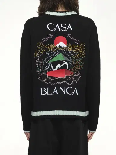Casablanca Casa Mountain Cardigan | Thumbnail 6 Casablanca Casa Mountain Cardigan | Thumbnail 6