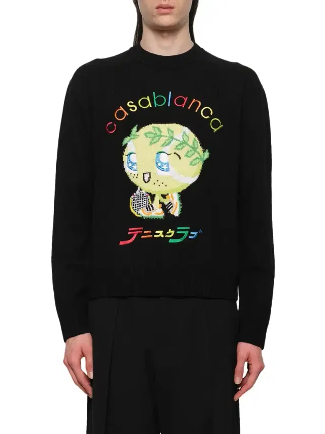 Casablanca Kawaii Tennis Boy Knit Sweater