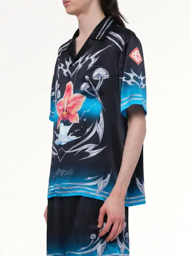Casablanca Silk Satin Blades Shirt | Thumbnail 2