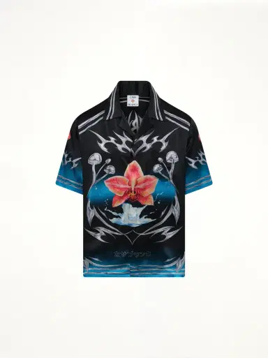 Casablanca Silk Satin Blades Shirt | Thumbnail 3