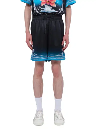 Casablanca Silk Satin Blades Shorts | Thumbnail 1 Casablanca Silk Satin Blades Shorts | Thumbnail 1