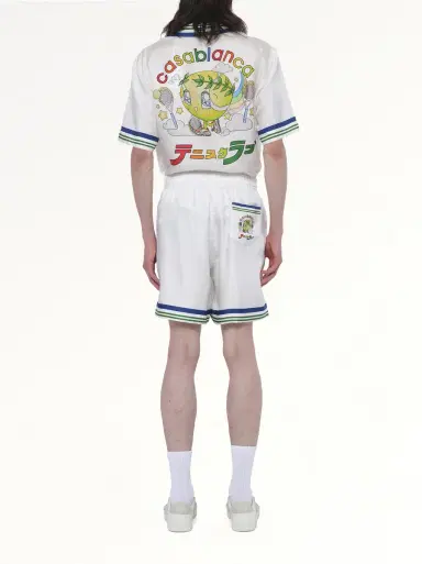 Casablanca Kawaii Tennis Boy Shorts | Thumbnail 5 Casablanca Kawaii Tennis Boy Shorts | Thumbnail 5