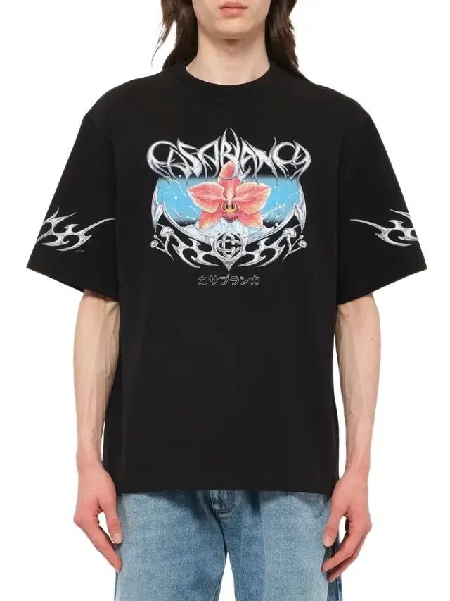 Casablanca Blades Printed Oversized T-shirt