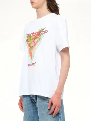 Casablanca Tennis Club Icon Printed T-shirt | Thumbnail 2 Casablanca Tennis Club Icon Printed T-shirt | Thumbnail 2