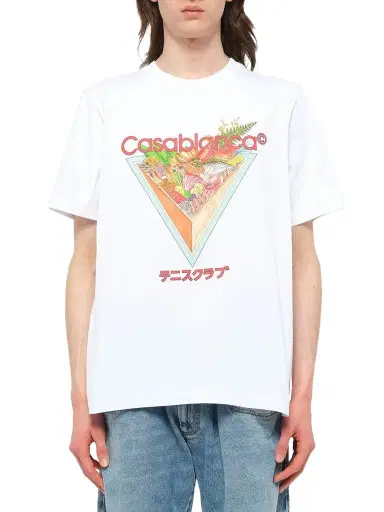 Casablanca Tennis Club Icon Printed T-shirt | Thumbnail 1 Casablanca Tennis Club Icon Printed T-shirt | Thumbnail 1