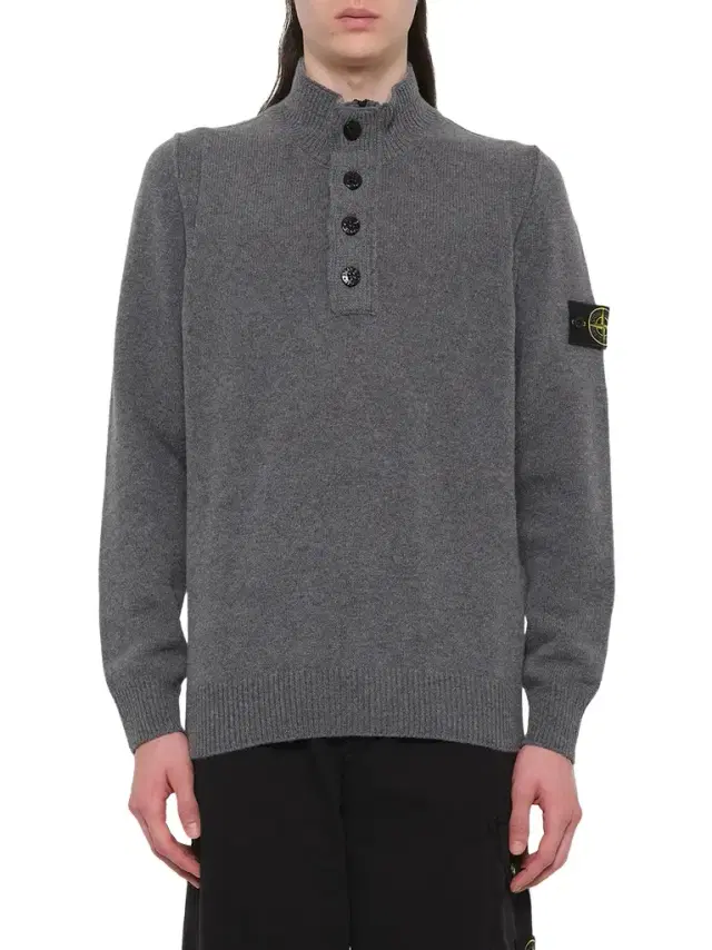 Stone Island 510004 Lambs Wool LS Polo