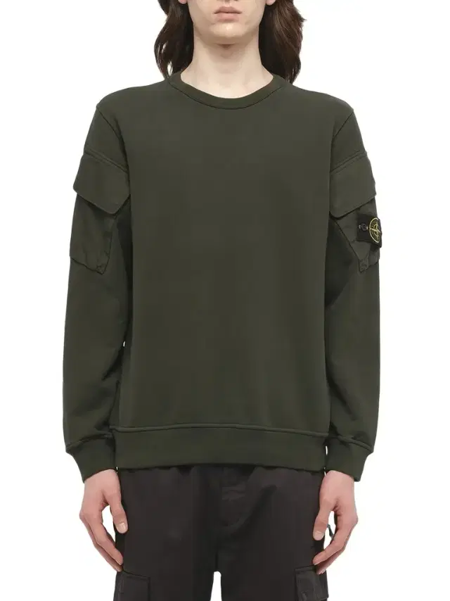 Stone Island 610000 Cotton Fleece Sweatshirt in