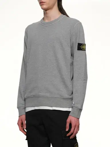 Stone Island 610006 Washed Cotton Sweatshirt | Thumbnail 5