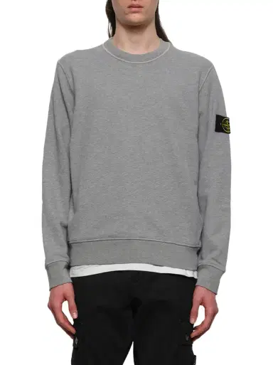 Stone Island 610006 Washed Cotton Sweatshirt | Thumbnail 1