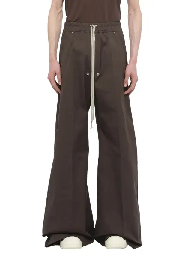 Rick Owens Wide Bela Pants in Dark Dust Brown