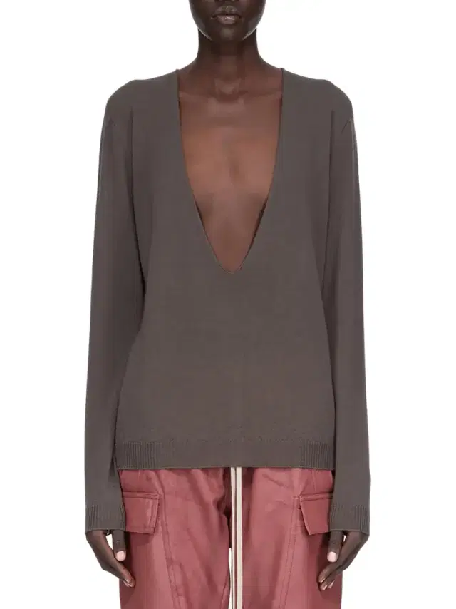 Rick Owens Extreme V Neck Pull